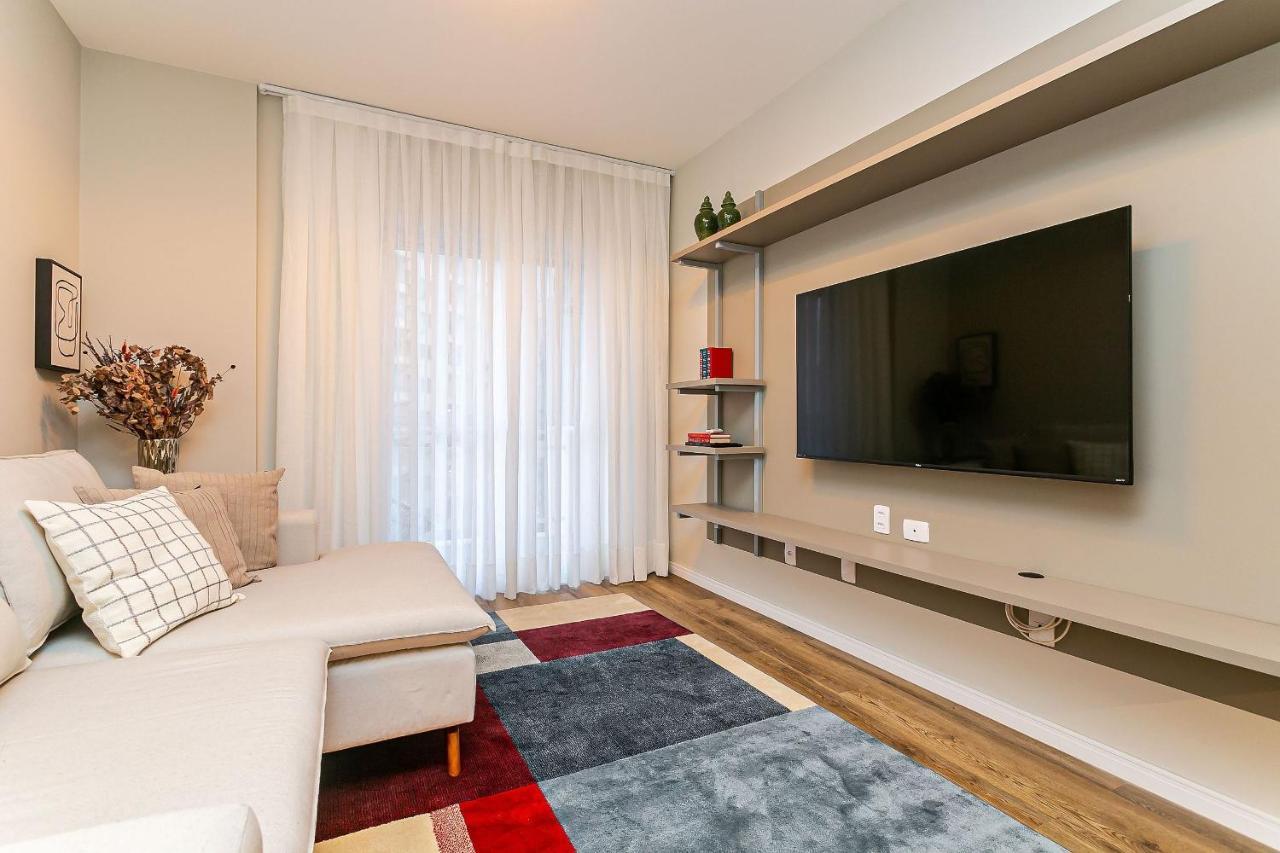 Vista Parcial Do Mar | 150M Do Shopping #Ca40 Apartment Florianopolis Bagian luar foto