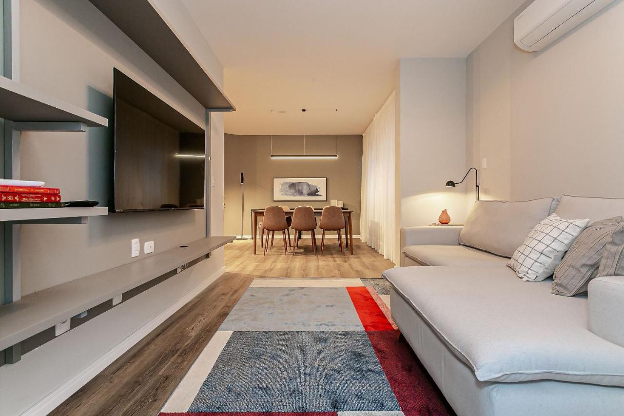 Vista Parcial Do Mar | 150M Do Shopping #Ca40 Apartment Florianopolis Bagian luar foto