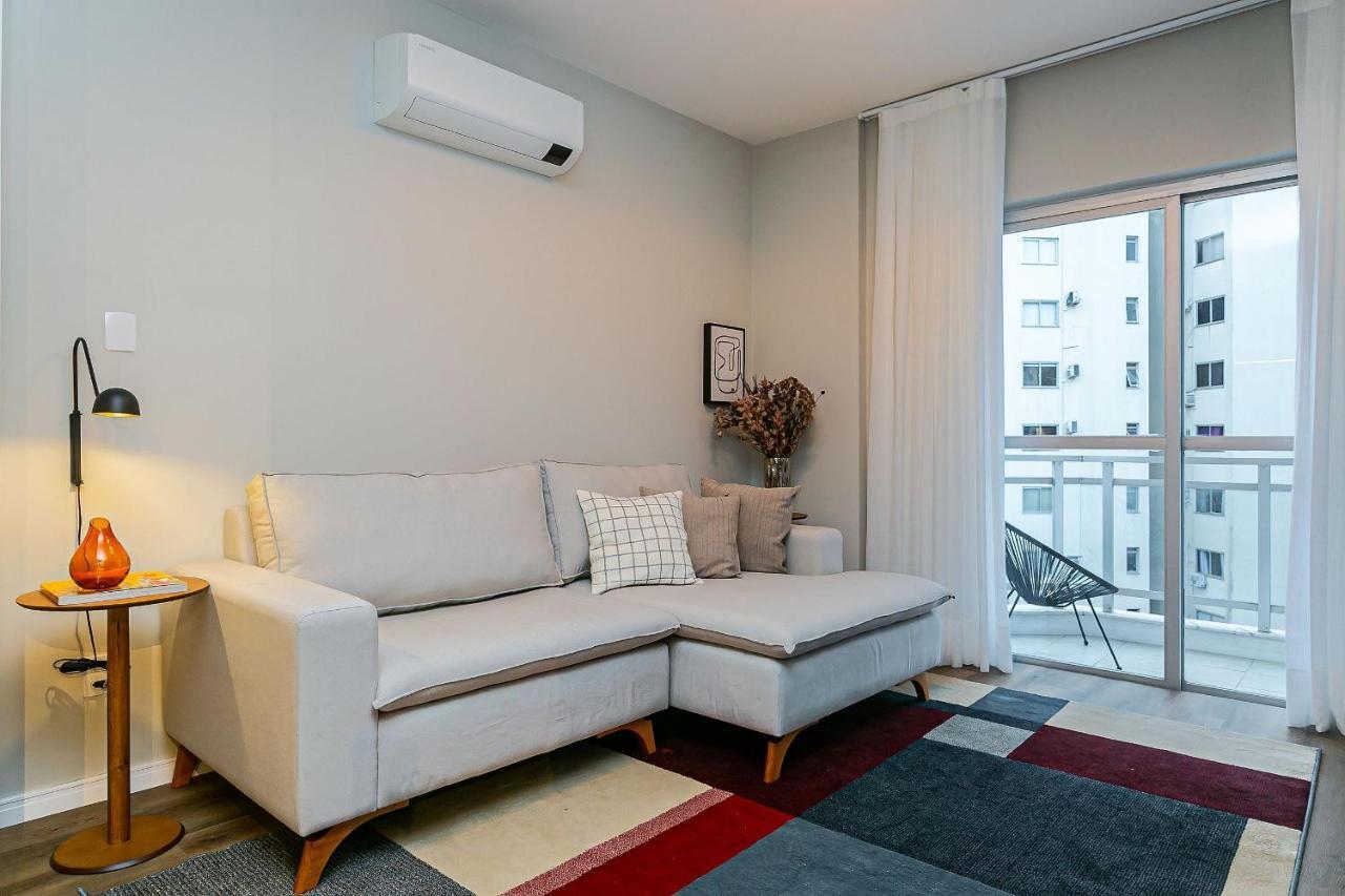 Vista Parcial Do Mar | 150M Do Shopping #Ca40 Apartment Florianopolis Bagian luar foto