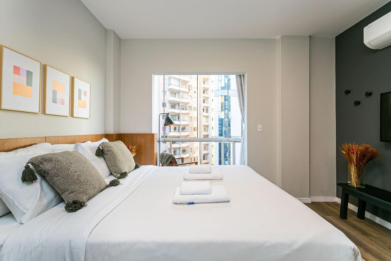 Vista Parcial Do Mar | 150M Do Shopping #Ca40 Apartment Florianopolis Bagian luar foto