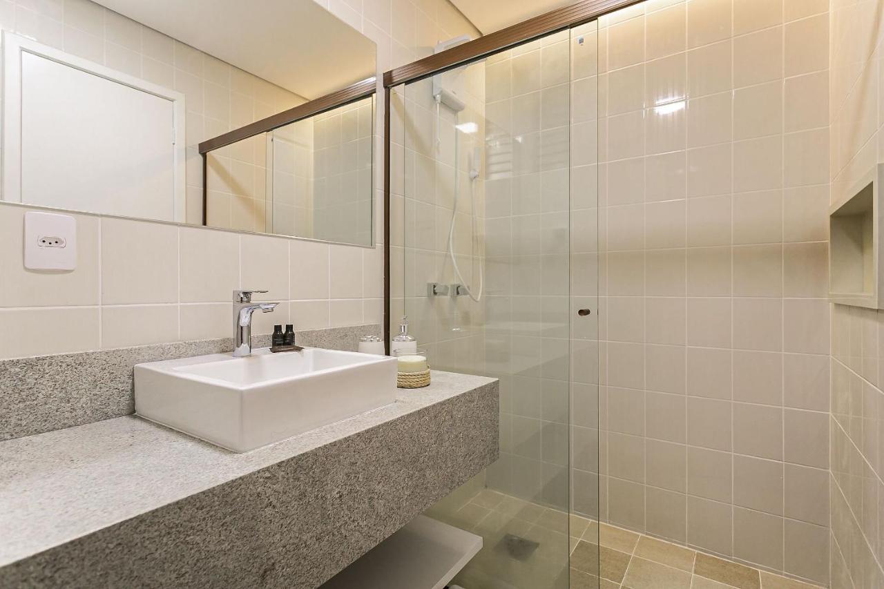 Vista Parcial Do Mar | 150M Do Shopping #Ca40 Apartment Florianopolis Bagian luar foto