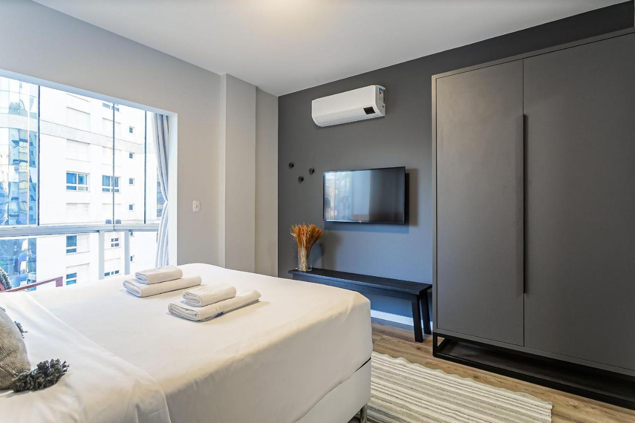 Vista Parcial Do Mar | 150M Do Shopping #Ca40 Apartment Florianopolis Bagian luar foto